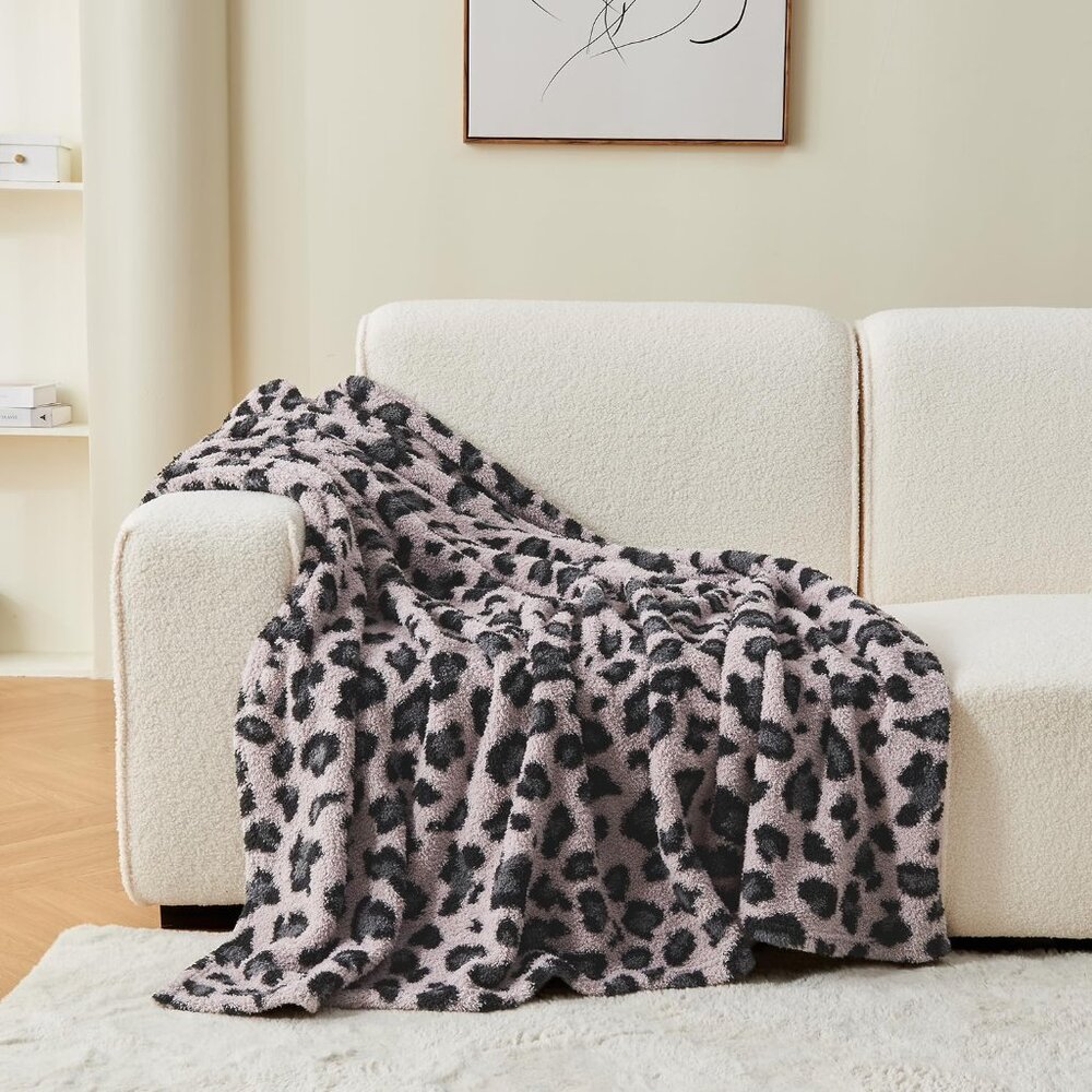 Leopard Throw Blanket 50"*60" - Picture 5 of 8